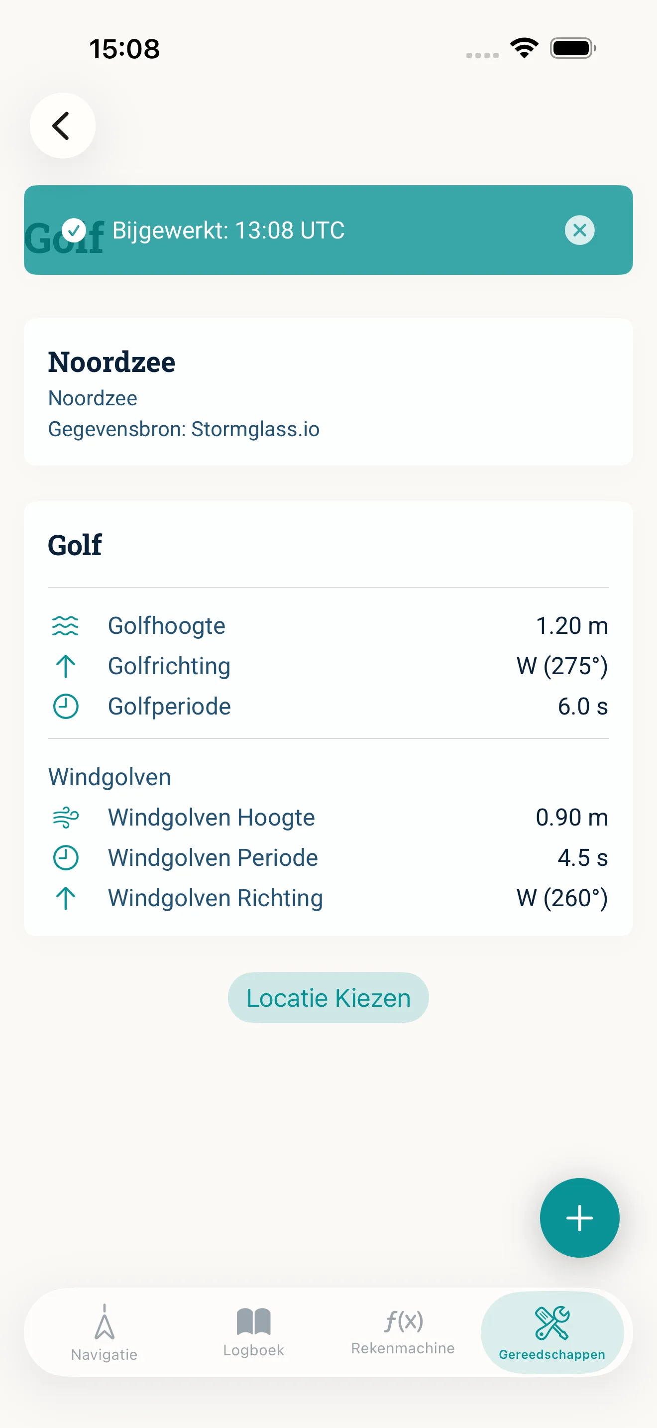 Weerdata aan boord: golven en deining