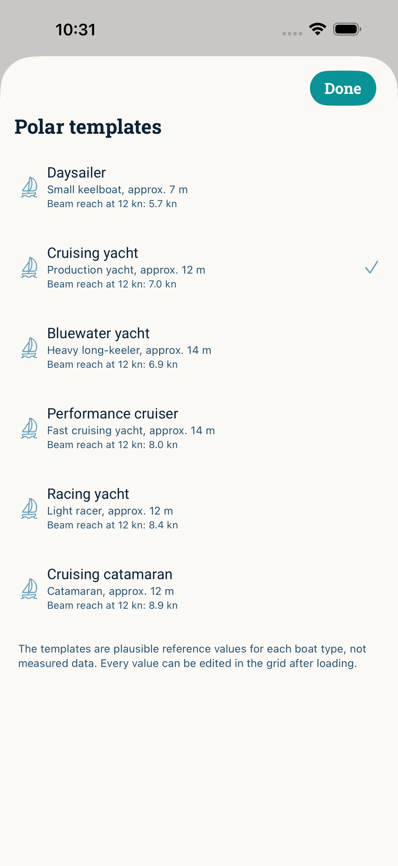 How it looks in the app