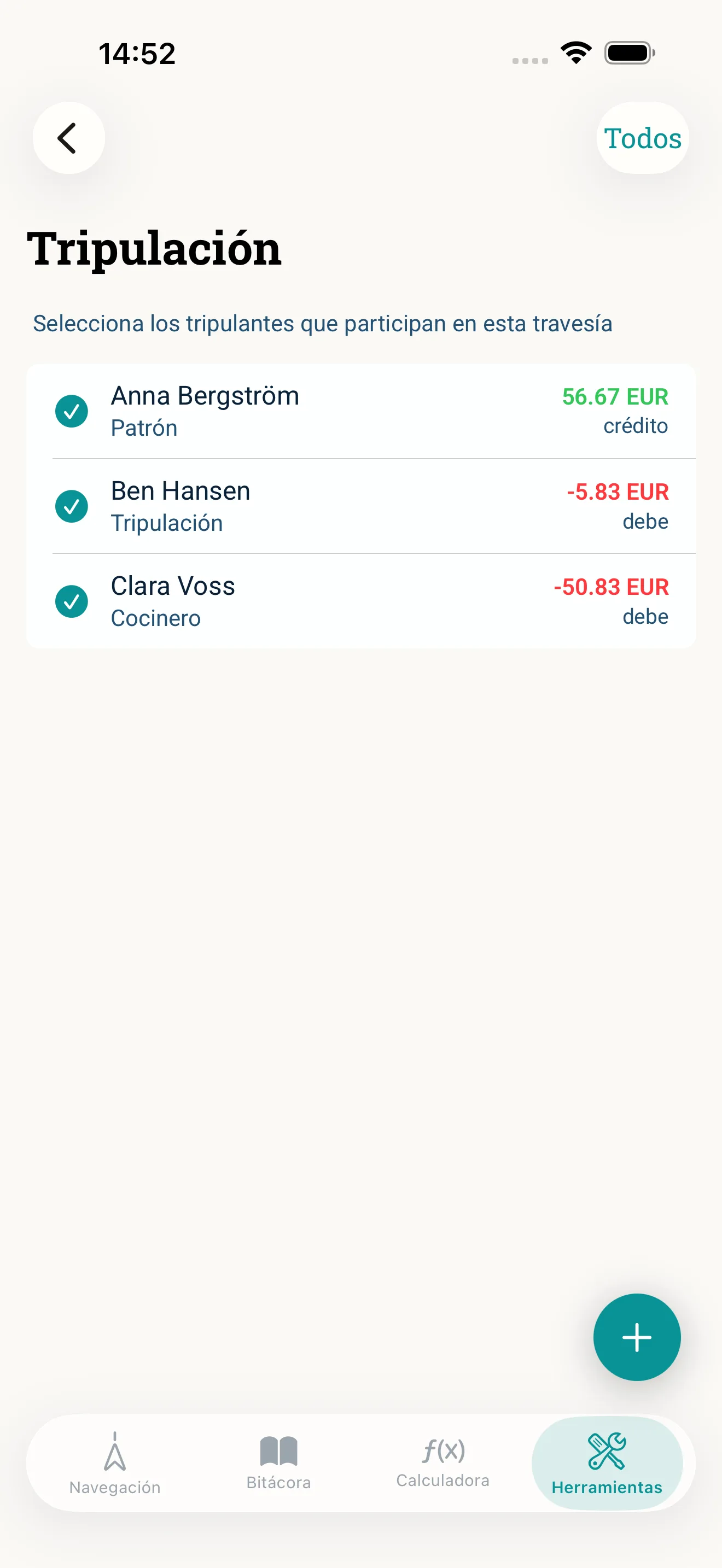 Así se ve en la app