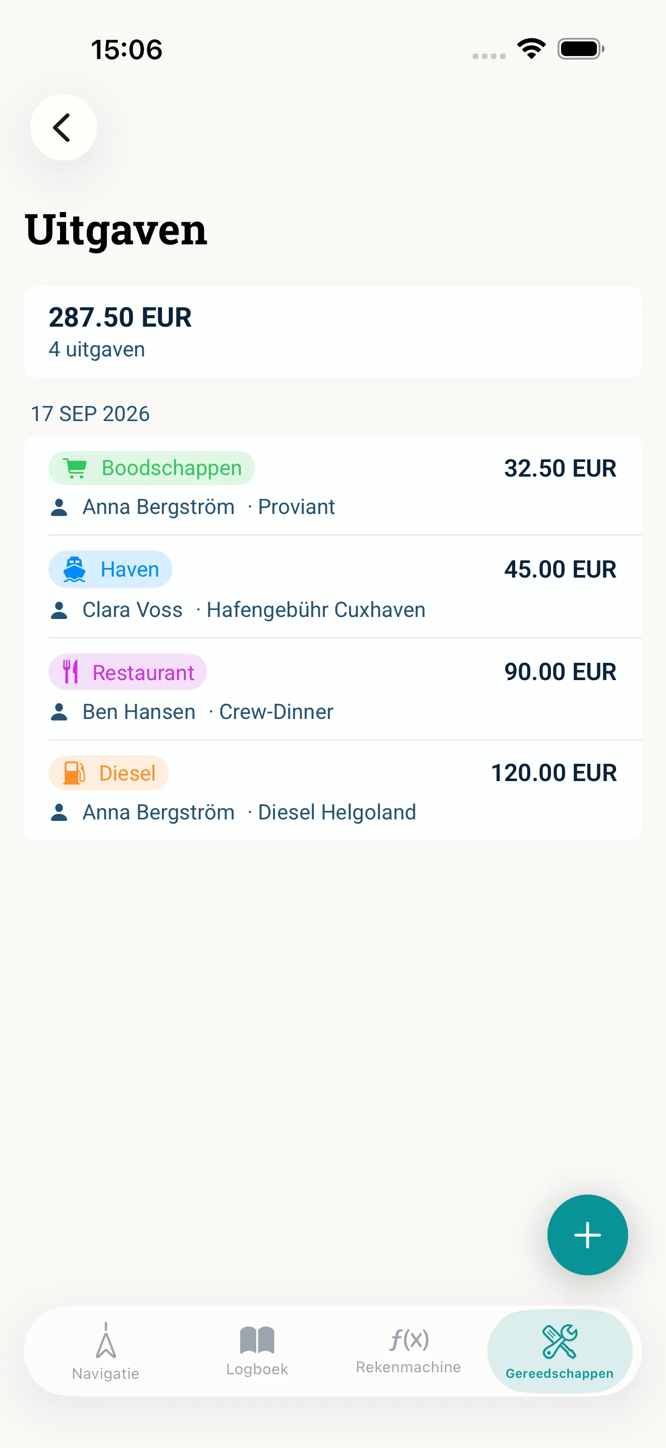 Zo ziet het eruit in de app